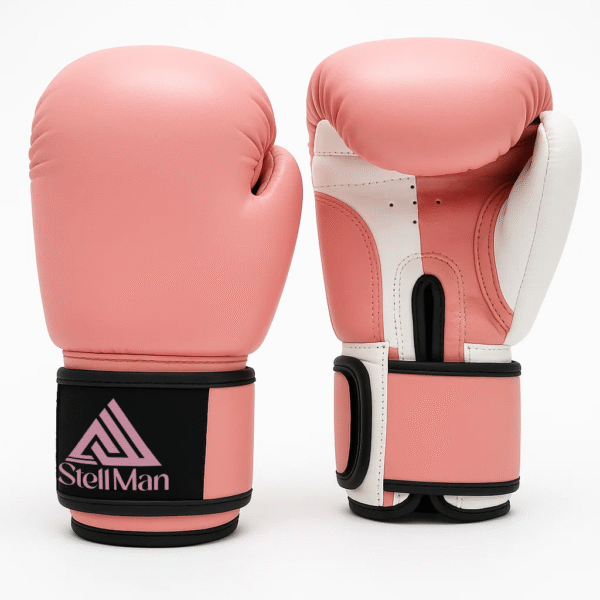 Dual-Tone Boxing Gloves Pink/White
