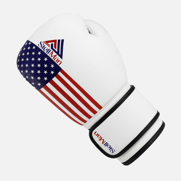 White Flag Boxing Gloves - Image 2