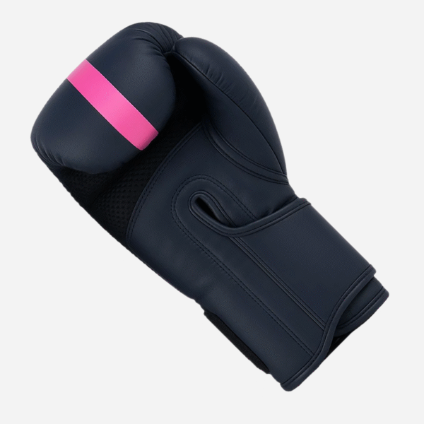 Matte Black & Pink Boxing Gloves - Image 3