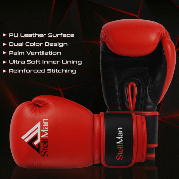 Boxing Gloves - Red - Image 4