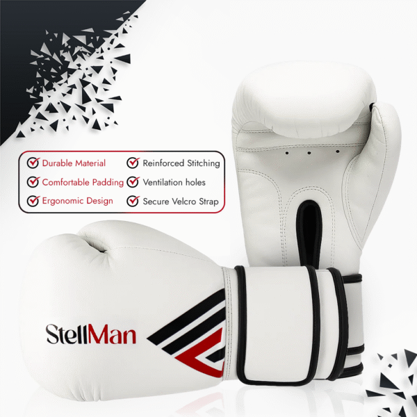 White Boxing Gloves - Image 4