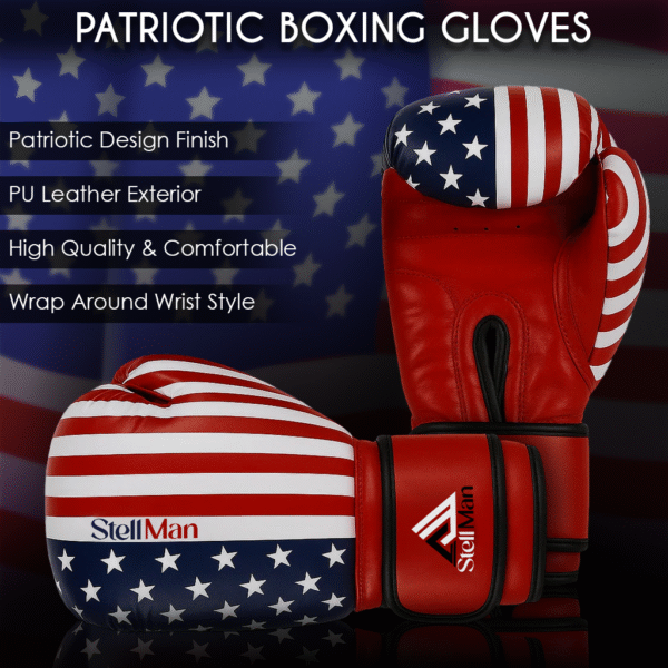 Boxing Gloves US Flag - Image 4